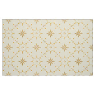 Vintage Floral Pattern With Fleuron Interiors Fabric
