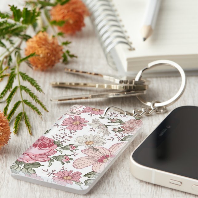 Vintage Floral Pattern with Roses (Devant droit)