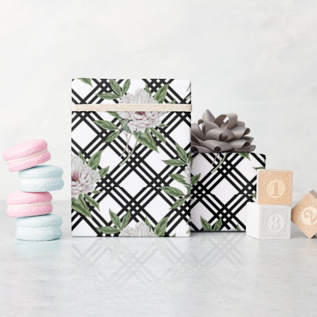 Vintage Floral Pattern Wrapping Paper (Baby Shower)