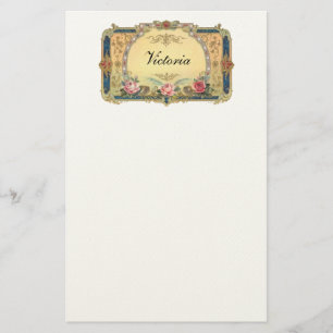 Vintage Floral Personalized Stationery