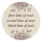 Vintage Floral Personalized Sticker
