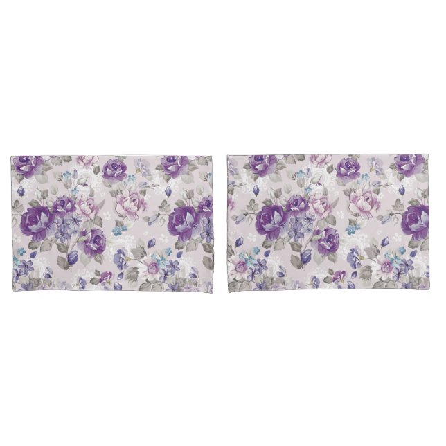 Vintage Floral Pillowcase (Front-Set)