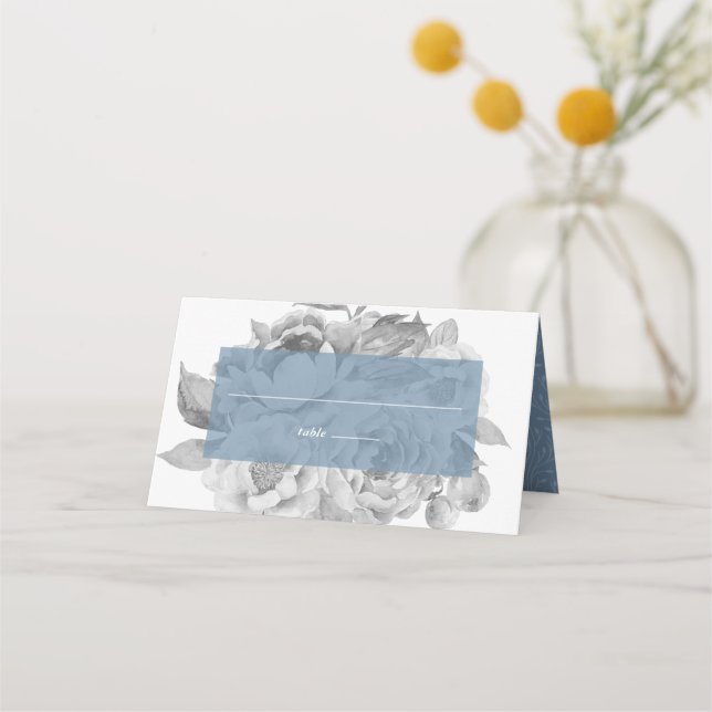 Vintage Floral Place Card (Front)