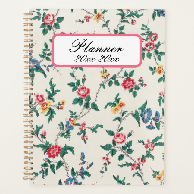 Vintage Floral Planner (Front)