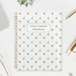Vintage Floral Planner<br><div class="desc">Custom-designed planner notebook featuring elegant floral pattern with personalized name.</div>