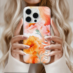 Vintage Floral Plant Pattern Monogram Case-Mate iP iPhone 16 Pro Case