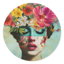 Vintage Floral Portrait
