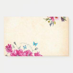 Vintage floral post-it notes