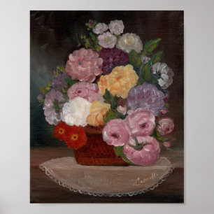 Vintage Floral Poster