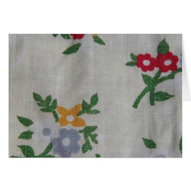 Vintage Floral Print Fabric (Front Horizontal)