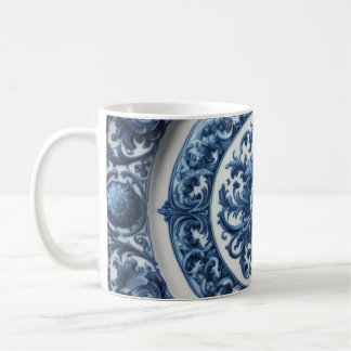 Vintage Floral Printed Color Changing Coffee Mug