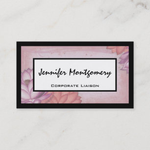 Vintage Floral Professional Business Card