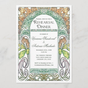 Vintage Floral Rehearsal Dinner Invitations IV (3)