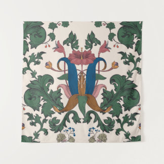 Vintage floral renaissance wallpaper. tapestry