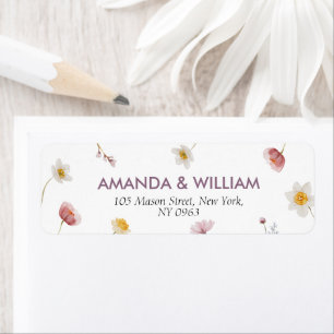 Vintage Floral Return Address Labels
