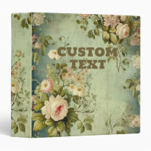 Vintage Floral Rose Greenery 