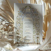 Vintage Floral Royal Faire-part de mariage victori