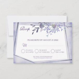 Vintage Floral RSVP Wedding Response Card