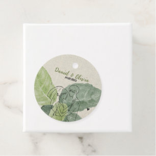 Vintage Floral Rustic Wedding  Favour Tags