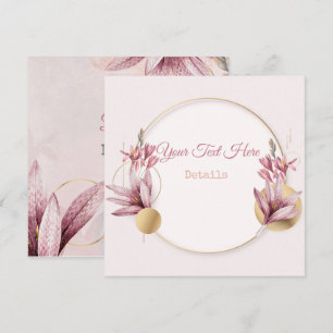 Vintage Floral Save The Date