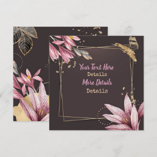 Vintage Floral Save The Date