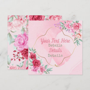 Vintage Floral Save The Date