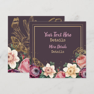 Vintage Floral Save The Date