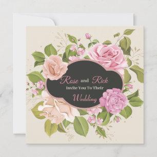 Vintage Floral Save The Date