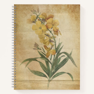Vintage Floral Scrapbook Journal Style Sketchbook