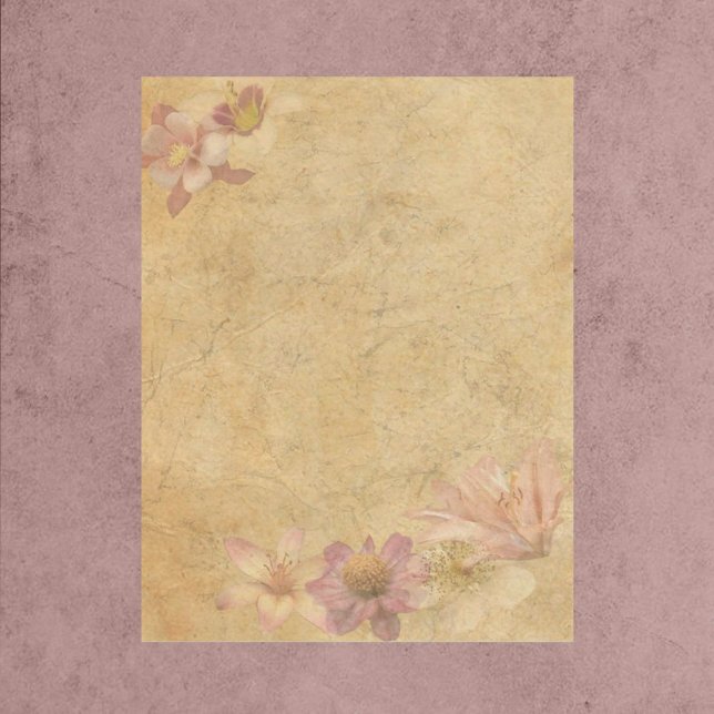 Vintage Floral Scrapbook Paper (Creator Uploaded)