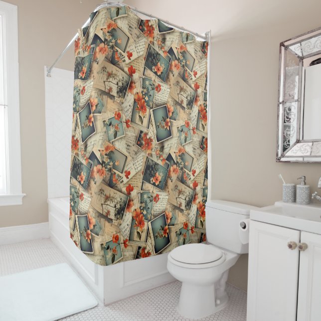 Vintage Floral Scrapbook Pattern (In Situ)