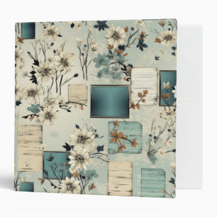 Vintage Floral Scrapbook Pattern (2) Binder