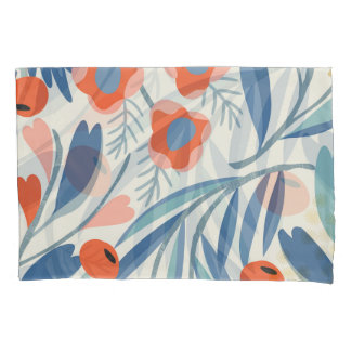 Vintage floral seamless, botanical background. pillowcase