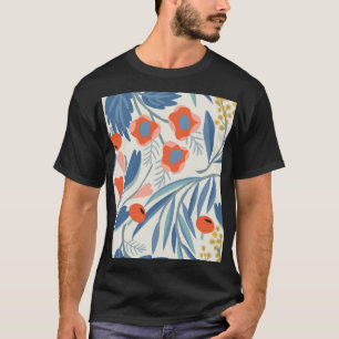 Vintage floral seamless, botanical background. T-Shirt