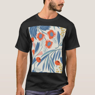 Vintage floral seamless, botanical background. T-Shirt