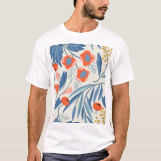 Vintage floral seamless, botanical background. T-Shirt