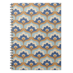 Vintage Floral Seamless Design. Notebook
