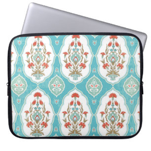 Vintage floral seamless pattern in oriental style laptop sleeve