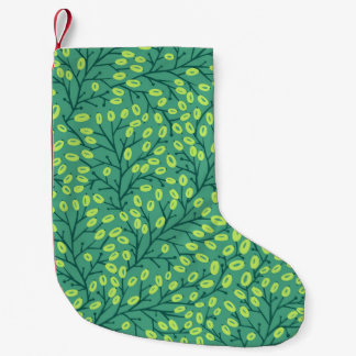 Vintage Floral Seamless Pattern Small Christmas Stocking