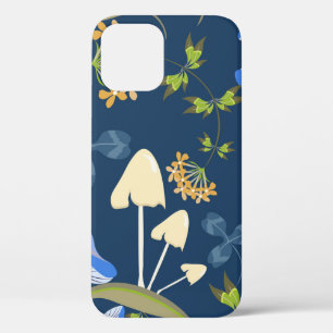 Vintage floral seamless pattern with flowers,  lea iPhone 12 case