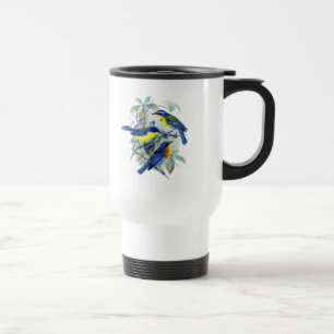 Vintage Floral Songbirds Apparel and Gifts Travel Mug