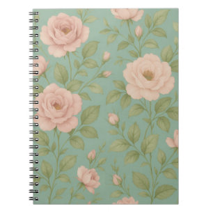 Vintage Floral Spiral Notebook