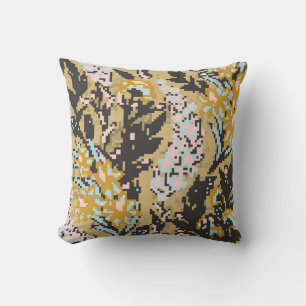 Vintage floral, spring design. throw pillow