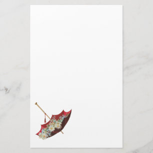 Vintage Floral Stationery on Recycled Paper