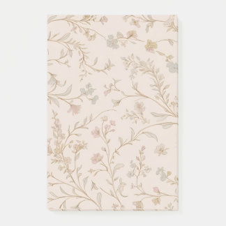 Vintage Floral Sticky Notes