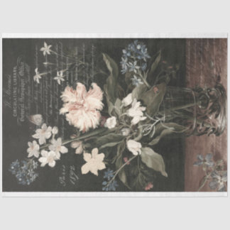 Vintage Floral Still Life Decoupage Tissue Paper
