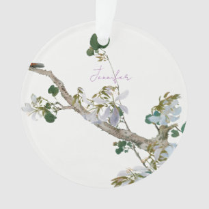 Vintage Floral style asiatique Pastel Coloris Nom
