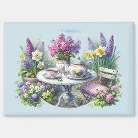 Vintage Floral Tea Party in Garden