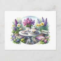 Vintage Floral Tea Party in Garden