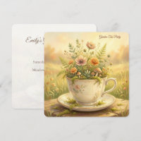 Vintage Floral Teacup Garden Cottagecore